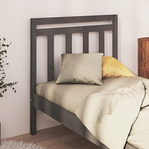 Festnight Kopfteile 1 STK.Kopfteil aus Stoff Bettkopfteil GrauWandschutz Bett Bettkopfteil für Bettgestell Schlafzimmer Headboard 95 x 4 x100 cm Stoff