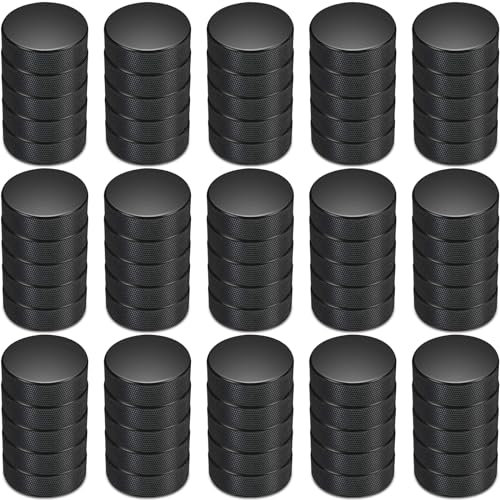 Wettarn 30 Stück 7,6 cm Sport Schaumstoff Eishockey Pucks Mini Indoor Kniehockey Pucks mit Netztasche für Kinder Erwachsene Üben und klassisches Training, sichere offizielle Größe (schwarz)