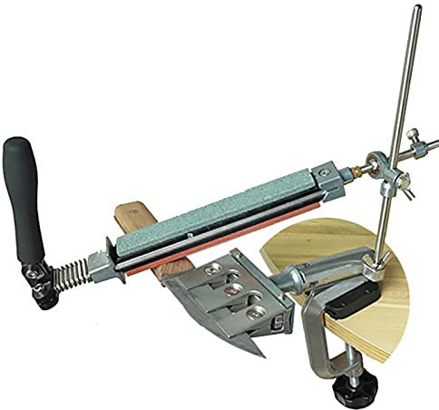 Fester Winkelschärfer, Küchenmesser-Schärfwerkzeug mit 4 Arten von Schleifsteinen, der Schärfwinkel kann eingestellt werden, für Küchenrestaurants