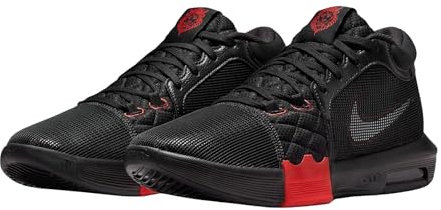 Nike Herren Lebron Witness Viii Basketballschuh, Black/White/University Red, 44.5 EU