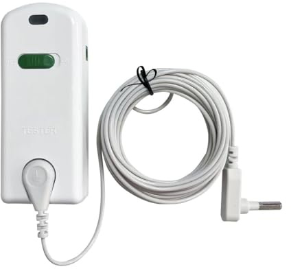 Amradield Grounding Tester Conductivity, Test Earth Connected Products' Effectiveness, Continuity Tester for Grounding Mats, Sheets, Pads, Blankets, Pillow Cases