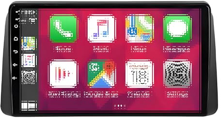 Sistema de navegación para automóviles Estéreo para Coche Android 15 con GPS, 2+32 GB, Radio de 9, CarPlay inalámbrico, Auto, Bluetooth, WiFi, FM, RDS, SWC