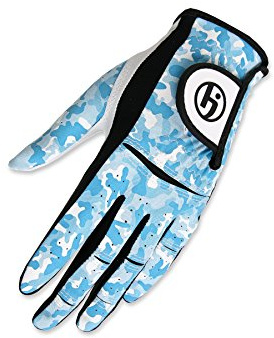 HJ Glove Youth Future Master Golf Glove, Blue Camo, Medium, Right Hand