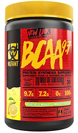 Mutant BCAA 9,7 Nahrungsergänzungsmittel BCAA Pulver mit mikronisiertem Amino und Elektrolyt Limonade 348 g