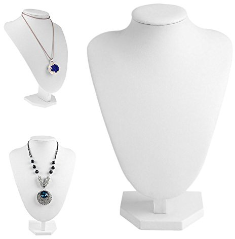 BINGHONG3 - Manichino in finta pelle, per collana e collana, supporto per busto