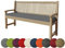 chilly pilley Bankkissen Bankauflage Polsterauflage Reißverschluss mit Schlaufen Kissen für Gartenbank Gartenbankauflage für Gartenmöbel Sitzkissen & Rückenkissen Outdoor (170 x 50 x 5 cm, Grau)