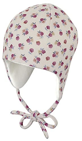 Sterntaler Baby - Mädchen Mütze Baby Inkamütze Blumen, beige, 45