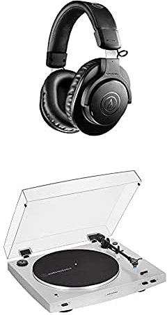 Audio-Technica M20xBT Wireless Headphone & AT-LP3xBT Bluetooth Turntable