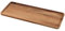 ZEONHEI 1 plateau décoratif rectangulaire en bois d'acacia - Plateau de service rectangulaire en bois - Plateau en bois - Plateau décoratif allongé - Petit plateau décoratif pour servir, restaurant