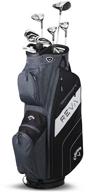 Callaway Golf Women's REVA Complete Golf Set (Right, 11 Pieces (Regular) Cart Bag, Black)