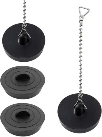 TYFGRT Confezione 3 Tappi Scarico Lavabo, Tappi Lavabo, Tappi Vasca, Tappi Lavabo in Gomma, Accessori Lavello Cucina E Bagno