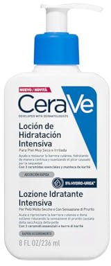 CeraVe Lozione Idratante Intensiva, Per Pelli Molto Secche, Azione Lenitiva, Sollievo Immediato da Prurito, Con 3 Ceramidi Essenziali, Hydro-Urea e Burro di Karité, 236 ml