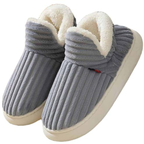 Zapatos de para Unisex zapatillas cálidas hogar algodón invierno estar por casa de invierno Unisex cómodas suelas gruesas antideslizantes interiores y exteriores