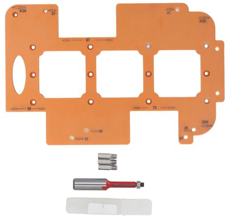 Gabarit de coupe 3 en 1 pour le travail du bois, gabarit de rayon d'angle, différentes tailles, coupe de meubles R20 R25 R30, outil professionnel pour le travail du bois
