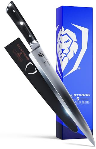 DALSTRONG Yanagiba Sushi & Slicing Knife - 10.5 - Gladiator Series - Forged German HC Steel - G10 Handle - Sheath Included - NSF Certified