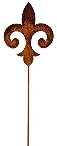 Manufaktur Lichtbogen Rost Gartenstecker Lilie 60 cm