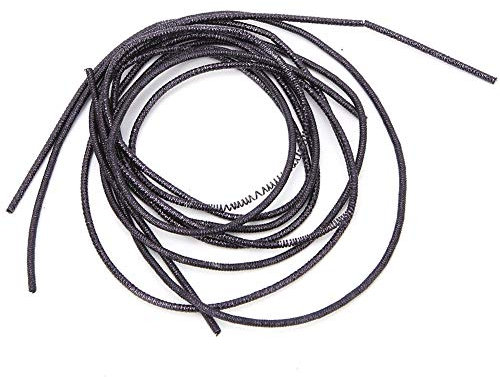 HEEPDD Französischer Metalldraht, Stickmaterial Rund Glatt Kupfer Handstickerei Feiner Metalldraht für die Herstellung von Perlenstickerei(Schwarz)