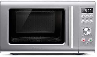 Breville BMO650SIL Compact Wave Soft Close Countertop Microwave Oven, Silver