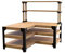 2x4basics 90162ONLMI L-Shaped Garage Workbench and Shelf Link Storage Bracket Kit (Lumber not Included), Black
