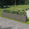 TANZEM Gabionen-Hochbeet, Palettenrahmen, Hochteich, Gemüsebeet, Kräuterregal Balkon, Blumenbeet, Kräuterspirale, Tomatenbeet, Pflanzhochbeet, Verzinkter Stahl 540×50×100 cm