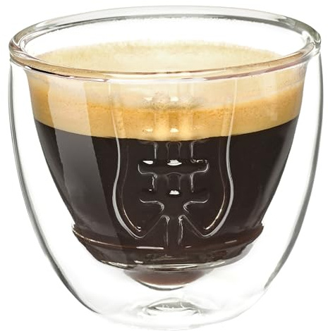 40YARDS American Football Espressogläser/Espressotassen/Schnapsgläser (2 Stück) - doppelwandige Borosilikat-Gläser - Football Gläser als Deko für Football Partys