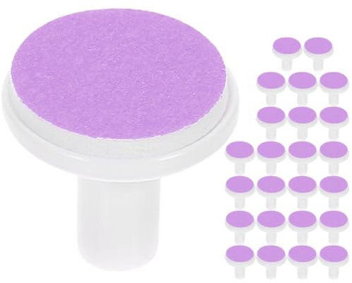 Housoutil 24 Stück Elektrische Nagelfeile Baby-Ersatzpads, Violettes Baby-Nagelfeile Elektrische Ersatz, Gefrostete Baby-Nagelknipserklingen, Geeignet Für Standard-Baby-Nagelfeilen Ab 12 Monaten