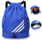 KIKIGOAL Mode Sport Rucksäcke Turnbeutel Jungen Basketball Fussballtasche Wasserdicht Große Kapazität mit Bodenfach und Breit Kordelzug für Erwachsener Jugend