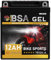 BSA YB12A-A GEL Motorradbatterie 12V 12Ah 220A/EN Batterie doppelte Lebensdauer entspricht 51211 YB12A-B CB12A-A vorgeladen auslaufsicher wartungsfrei ersetzt 10Ah