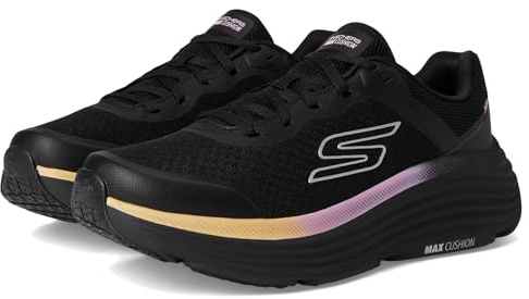Skechers MAX Cushioning Endeavour Canova - Zapatillas Deportivas para Mujer, Negro/Rosa, 38 EU