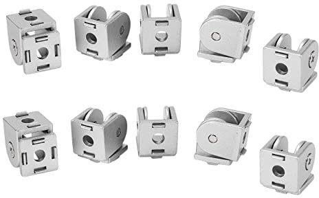 Giwnhvx 10Pcs Zinc Alloy Pivot Joint for Aluminum Extrusion Profile 2020 Series, Flexible Pivot Joint for 2020 Aluminum Profile