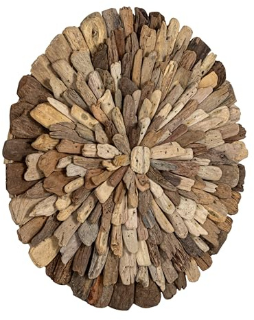 Creative Co-Op Round Driftwood Wall Décor