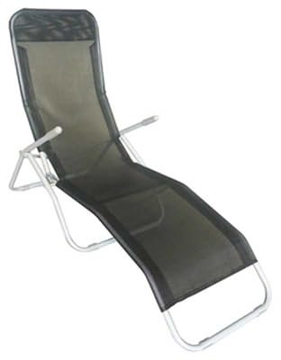 Trend Line Sonnenliege Stahl-Gestell Gartenliege Relaxliege Bäderliege Liege