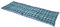 Homescapes Karierte Bankauflage Blackwatch, Sitzkissen für Bänke und Gartenbänke mit Bezug aus 100% Baumwolle, 3-Sitzer Polsteauflage für Gartenmöbel, 143 x 48 cm, grün-blaues Schottenmuster