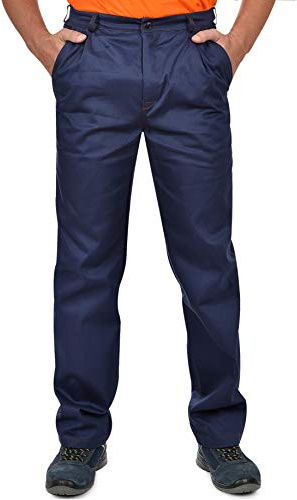 BWOLF Anax Pantaloni da Lavoro Uomo Jeans da Lavoro Uomo in Cotone, Colore: Blu XL