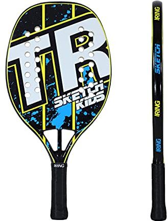 Top Ring Rachetta Beach Tennis Sketch Kids per bambino - 100% Fiberglass - Spessore 22 mm. - Lunghezza: 47 cm.