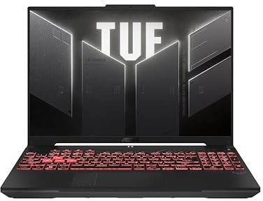 ASUS TUF Gaming A16-TUF607PV-QT023W 16 Pouces QHD+ 165Hz AMD Ryzen 9 7845HX Processeur, DDR5 16GB RAM, 1TB PCIe 4.0 NVMe SSD, NVIDIA GeForce RTX 4060 GPU 140w - Clavier AZERTY
