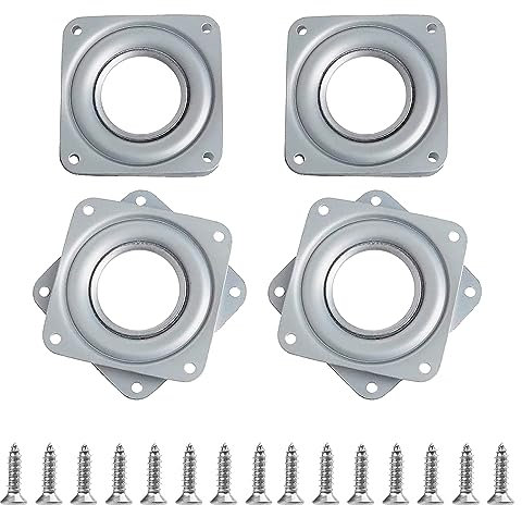 4 Stück Drehteller, Drehteller Kugellager, 3 Zoll, für TV-Ständer, Esstische und Displays