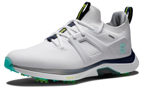 FootJoy Hyperflex Carbon White/Charcoal/Teal, 8 UK Medium