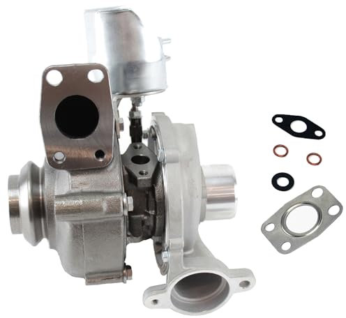 Partsline Turbo Turbocompresseur compatible avec BERLINGO C2 C3 C4 C5 II III XSARA PICASSO C-MAX FOCUS II 1007 206 207 307 308 407 5008 PARTNER C30 S40 II S80 II V50 V70 III 1.6 HDI D TDCi - 0375J6