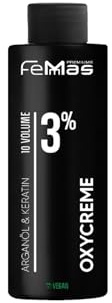 FemMas Oxycreme in 3% 100ml I Oxidationsmittel zum Haare färben & Tönen I Leichte Anwendung & optimaler Halt I Entwickler für gleichmäßige Ergebnisse in Salon-Qualität I Hair Color Developer