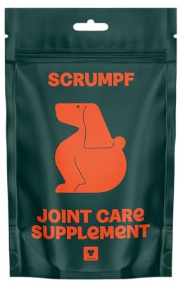 Scrumpf Dog Joint Support Supplement for Mobility, Flexibility and Comfort – Joint Care for Stiff or Ageing Dogs – Natural Support for Hips, Joints and Active Movement