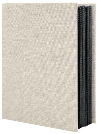 HoneyTolly Photo Album 4x6 100 Pockets for Wedding Gifts,Linen Hardcover Picture Albums for Family Anniversary Baby Vacation Pictures