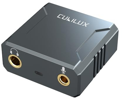 Cubilux HC-4 USB DAC 4.4mm Balanced med Hörlursförstärkare, Hi-Res PCM 384kHz 32 bit, Pentaconn Audio Dongle med 3.5mm Mikrofoningång för PC, Smartphone, IEM och Gaming