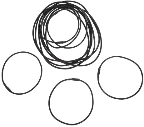 Angoily 12 Pezzi Clip Elastiche Supporto Antiurto Microfono Anelli in Gomma Nero Morsetto, Adatti per Registrazioni Audio e Podcast