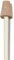 Windhager Rosenkugelstab mit Korkaufsatz, Holzstab für Gartenkugeln, für Rosenkugeln mit 12-16 cm, Natur, 150 x 2,4 cm, 07963