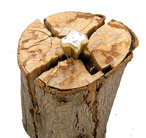 garden mile Resistente 1.5kg Madera Granada Tronzadora en Forma de Diamante 4 Sided Madera Separador Cuña