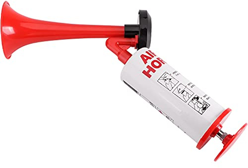 AOLIHAN Handheld Air Horn, Aluminum+ABS Portable Air Pump Horn, Loud Noise Maker Horn for Boats Sporting Events Cheering Camping Soccer Fan Universal Reusable Eco-Friendly