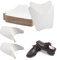 BENECREAT 40 Par Plantillas de Cartón para Zapatos Árbol, Soporte Moldeador de Zapatos para Hombres Y Mujeres, Organizador de Zapatos, 150x150x0.4mm