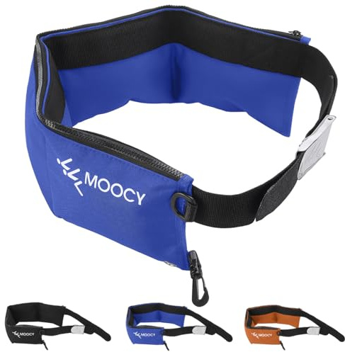 MOPHOEXII Cintura con 4 tasche con cerniera per pesi subacquei, cintura con fibbia di rilascio, adatta per vita da 76,2 a 127 cm