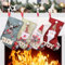 Calcetines Navidad Chimenea Personalizados, Calcetin Navideño Chimenea para Colgar Personalizada Decoracion Navidad Hogar, Mini Calcetines de Papá Noel Medias de Navidad para Adornos Árbol de Navidad